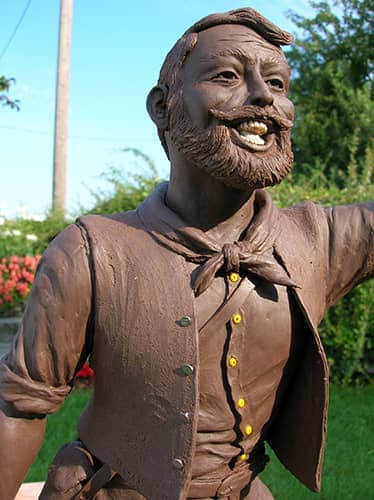 Historic bronze sculptures. Gold prospector bronze sculpture | www.donbeckbronzes.com