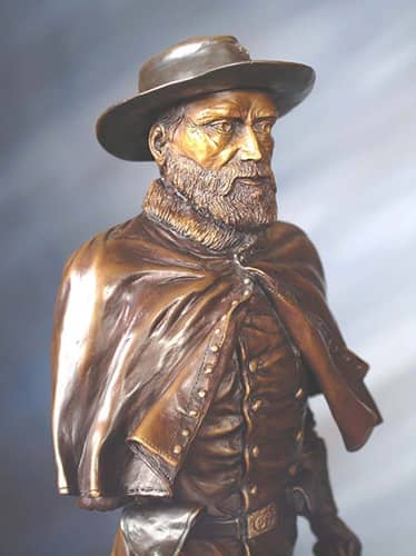 Historic bronze sculptures. General O. Howard U.S. Cavalry bronze sculptor Don Beck | www.donbeckbronzes.com
