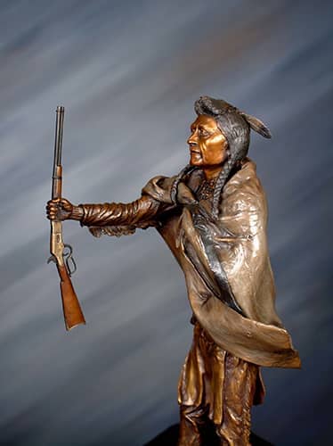 Historic bronze sculptures. Chief Joseph of the Nez Perce Indians bronze sculpture | www.donbeckbronzes.com