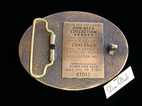Wildlife belt buckles. Bronze belt buckles | www.donbeckbronzes.com