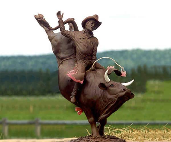 Western bronze sculptures. National pro-rodeo finals bull rider bronze sculpture | www.donbeckbronzes.com