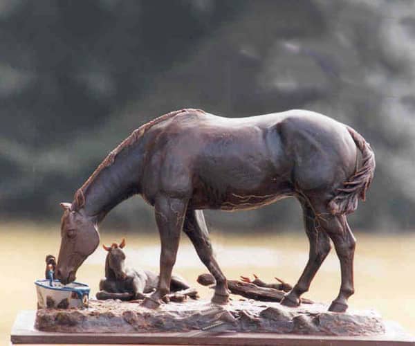 Equine bronze sculptures. American Quarter Horse bronze sculpture | www.donbeckbronzes.com