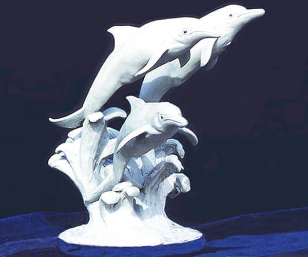 Marine life bronze sculptures. Dolphin bronze sculpture | www/donbeckbronzes.com