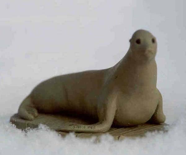 Marine life bronze sculptures. Harbor seal bronze sculpture | www.donbeckbronzes.com