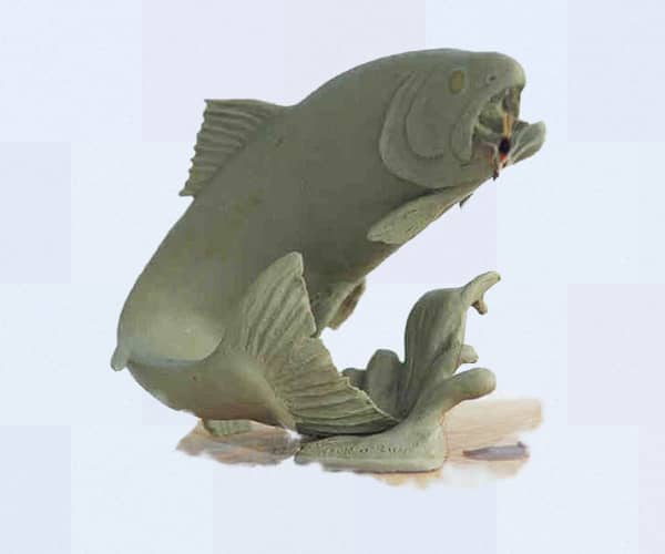 Marine life bronze sculptures. Pacific Northwest steelhead bronze sculpture | www.donbeckbronzes.com
