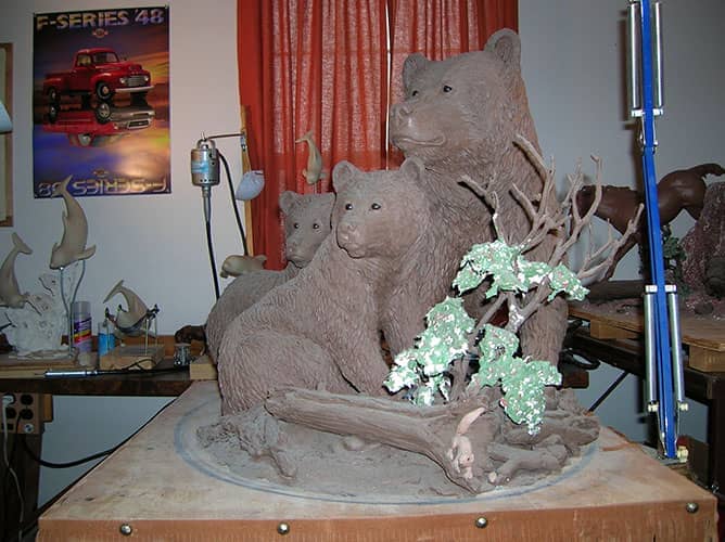 Wildlife bronze sculptures. Grizzly bear bronze sculptures | Brown bears www.donbeckbronzes.com